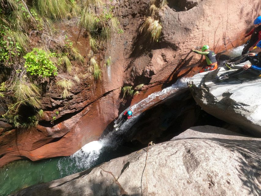 Canyoning Level 2 - Ribeira do Cidrão- Madeira Island - Jumps and the 6-meter natural toboggan, with a repeat option