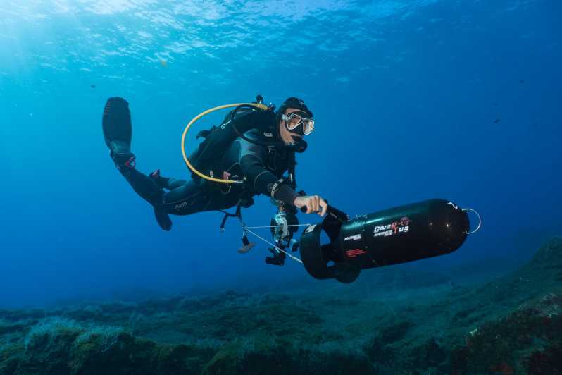 Funchal: DPV- Scooter Dive Adventure - DPV scooter in Funchal: why this feels different from a normal scuba session