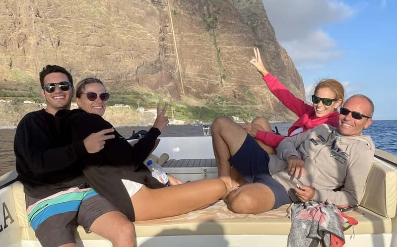Funchal: Private Boat Tour w/Snorkel & Paddle up 11 people - Cabo Girão views from the water, plus a smart weather plan