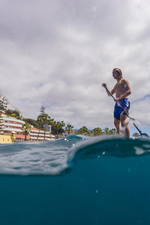 Funchal: SUP Rental or Guided tour with snorkeling - The mooring swim detail people forget to plan for