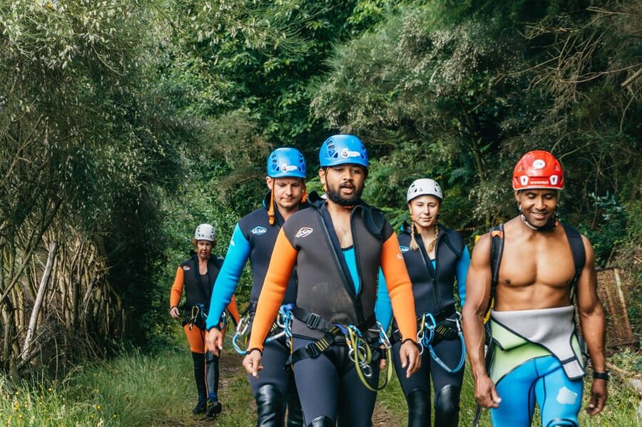 Madeira Canyoning Beginners – Easy & Fun Waterfall Adventure - Inside the waterfall route: jumps, slides, and UNESCO plant corridors