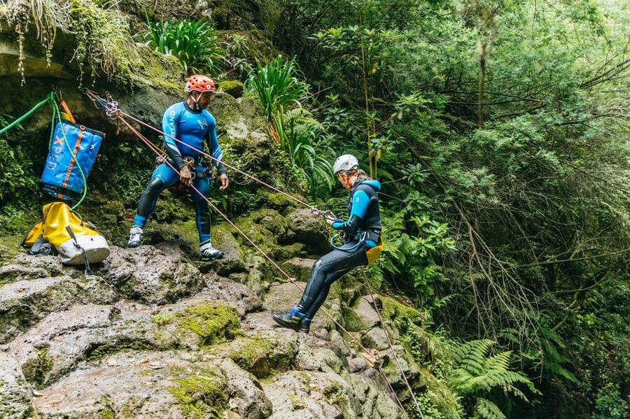 Madeira Canyoning Beginners – Easy & Fun Waterfall Adventure - The finish through ancient terraces, then back to Camacha