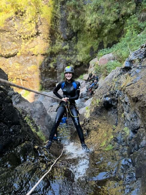 Madeira Canyoning For Beginners Nun's Valley Level 2 - The route: four abseils, the highest 15 meters, and those optional jumps