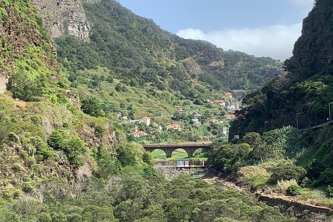 Madeira East Tour From Funchal In A Private Vehicle - Santana: Casas Típicas with steep, thatched-roof charm