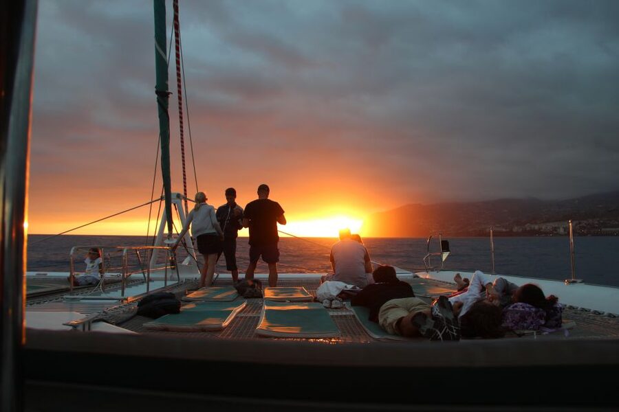 Madeira: Funchal Sunset Tour by Catamaran - Cabo Girão cliff stop: swim and snorkeling time with big views