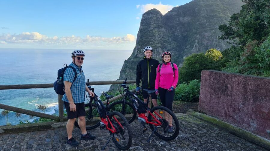 Madeira: Guided E-bike Tour of the North Coast - Boaventura Start: Climbing Toward First Coast Views