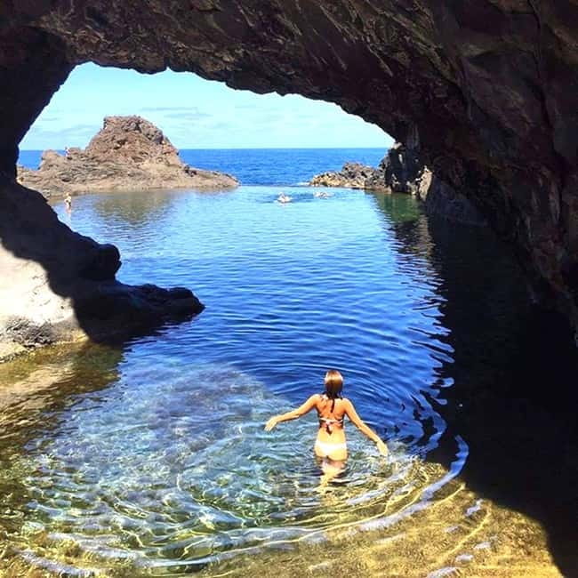 Madeira: Skywalk, Porto Moniz, Seixal, and Fanal 4WD Tour - Porto Moniz natural pools: the lava pool swim, when it’s open