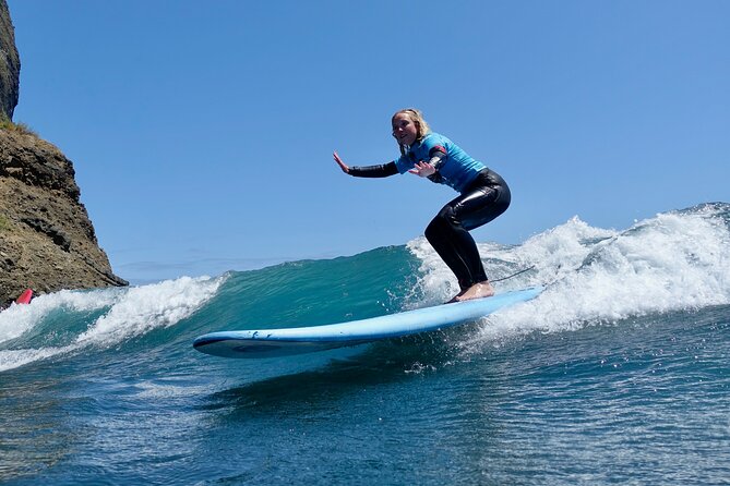 Madeira Surf Classes in Portugal - Coaching that adjusts to your level, not your confidence level
