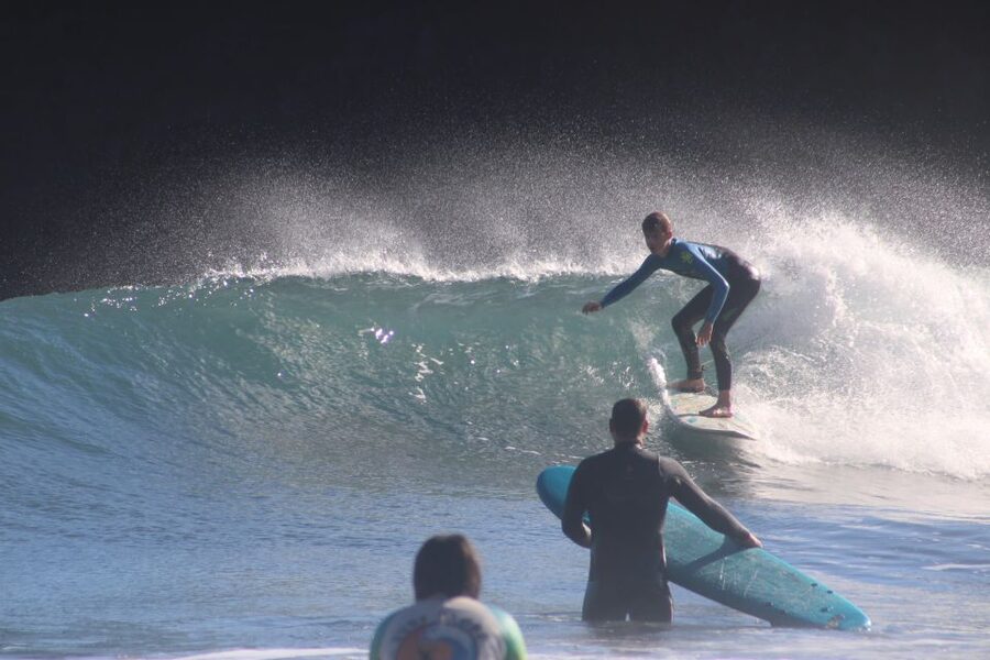 Madeira: surf lesson at Porto da Cruz - Safety and the reality of changing surf conditions