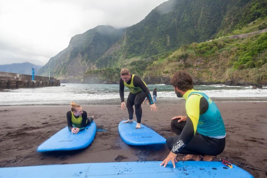 Madeira : Surfing Experience for all - São Vicente Low Tide at Baía dos Juncos