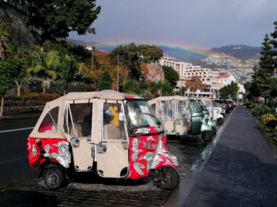 Private tour:Tuk Tuk Ride to Monte Funchal Toboggans